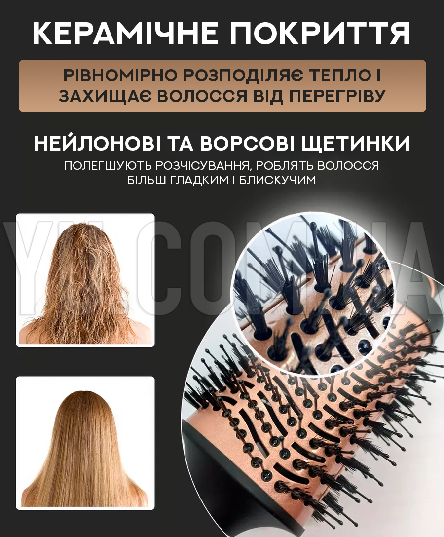 Фен-щітка для волосся 6в1 VGR V-491 Фен-щітка для волосся 6в1 VGR V-491